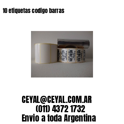 10 etiquetas codigo barras