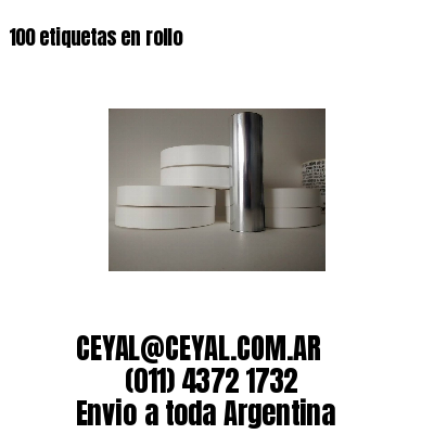 100 etiquetas en rollo