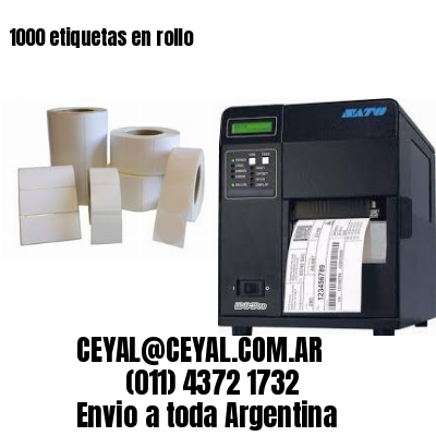 1000 etiquetas en rollo