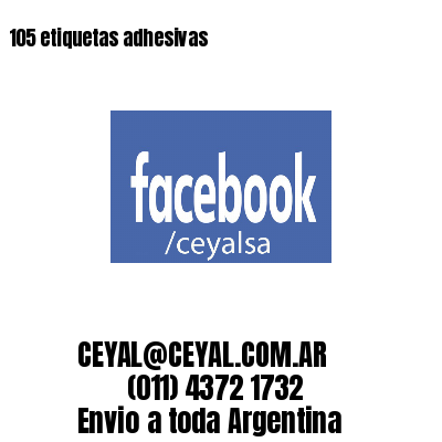 105 etiquetas adhesivas