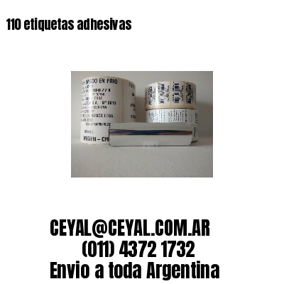 110 etiquetas adhesivas