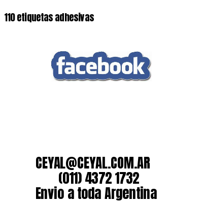 110 etiquetas adhesivas