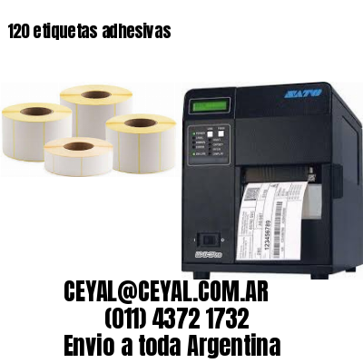 120 etiquetas adhesivas