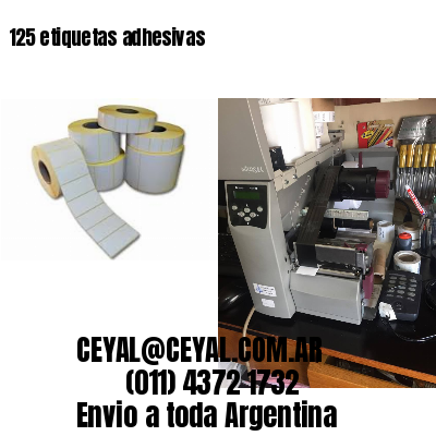 125 etiquetas adhesivas