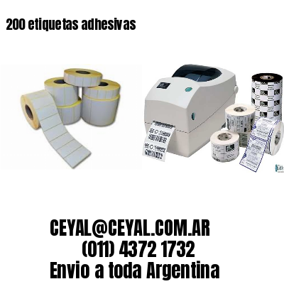 200 etiquetas adhesivas