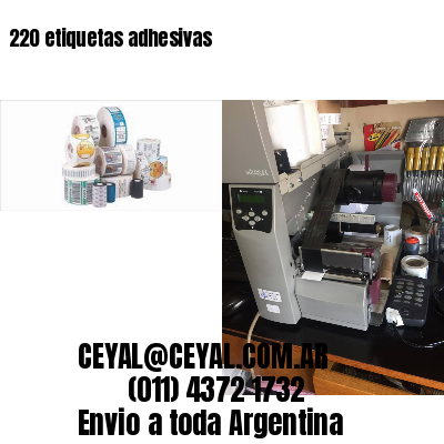 220 etiquetas adhesivas