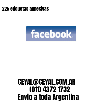 225 etiquetas adhesivas