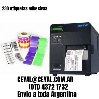 230 etiquetas adhesivas