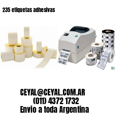 235 etiquetas adhesivas