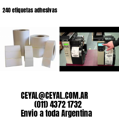 240 etiquetas adhesivas