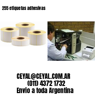 255 etiquetas adhesivas