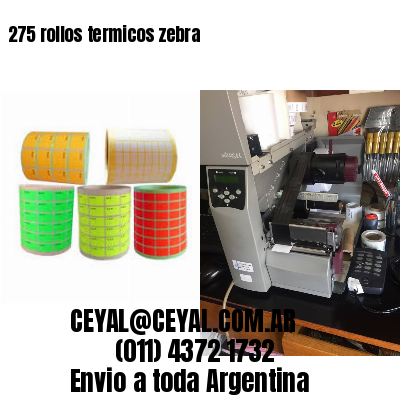 275 rollos termicos zebra