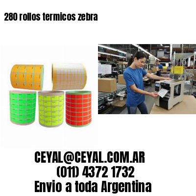 280 rollos termicos zebra