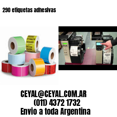 290 etiquetas adhesivas