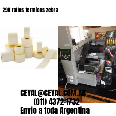 290 rollos termicos zebra