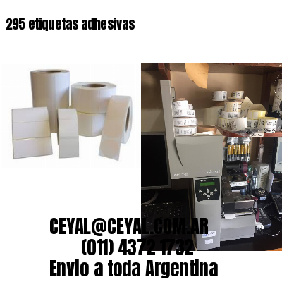 295 etiquetas adhesivas