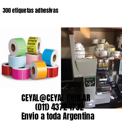 300 etiquetas adhesivas