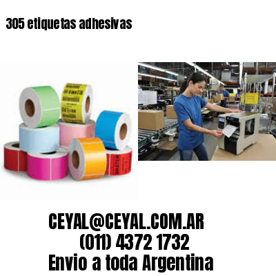 305 etiquetas adhesivas