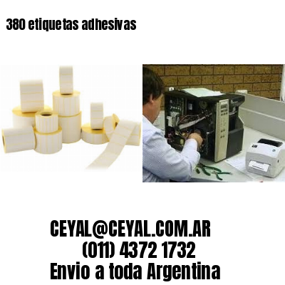 380 etiquetas adhesivas