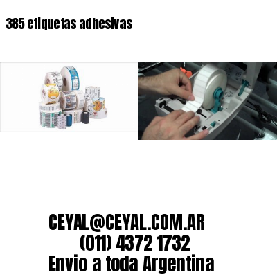 385 etiquetas adhesivas