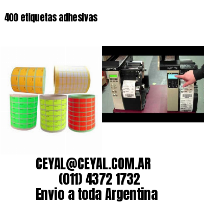 400 etiquetas adhesivas