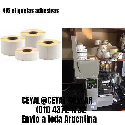 415 etiquetas adhesivas