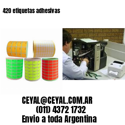 420 etiquetas adhesivas