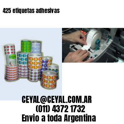 425 etiquetas adhesivas