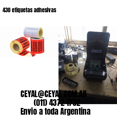 430 etiquetas adhesivas