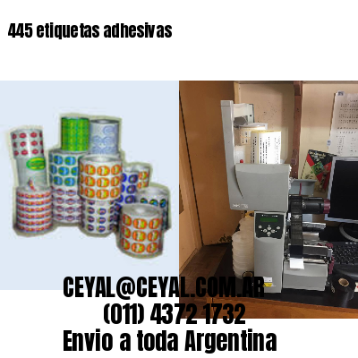 445 etiquetas adhesivas