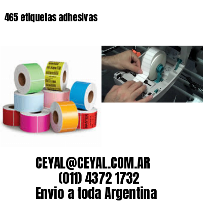 465 etiquetas adhesivas