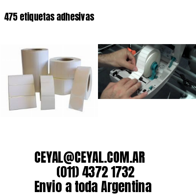 475 etiquetas adhesivas