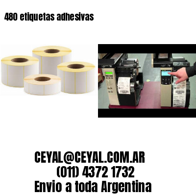 480 etiquetas adhesivas