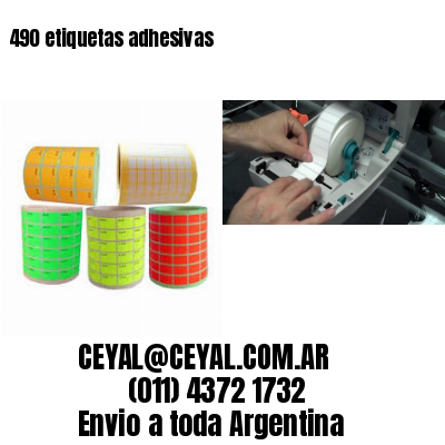 490 etiquetas adhesivas