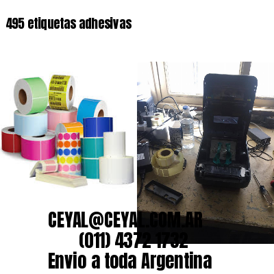 495 etiquetas adhesivas