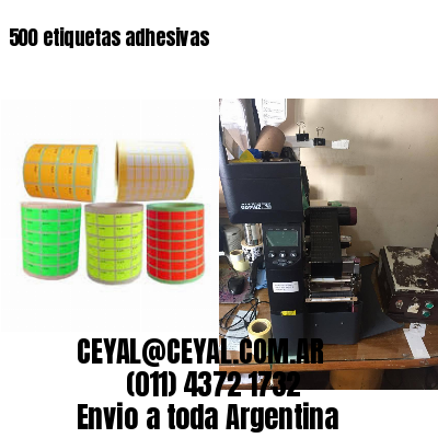 500 etiquetas adhesivas