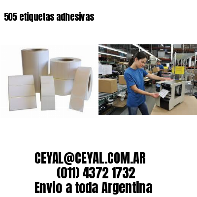 505 etiquetas adhesivas