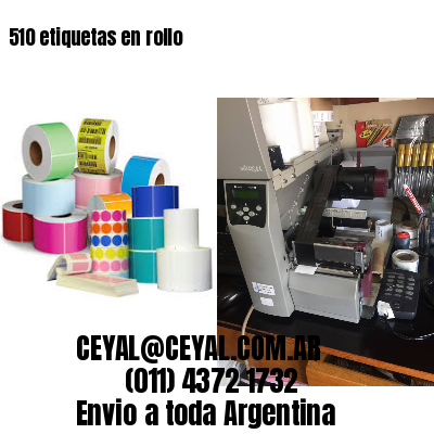 510 etiquetas en rollo