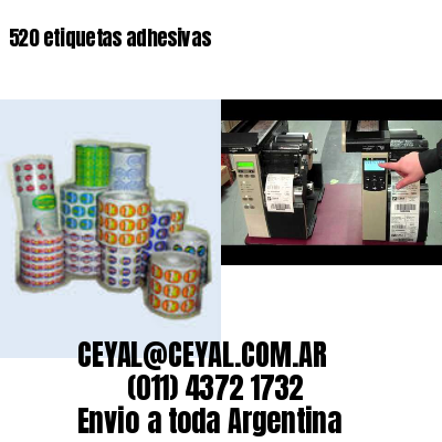 520 etiquetas adhesivas