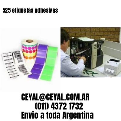 525 etiquetas adhesivas