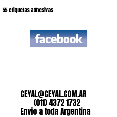 55 etiquetas adhesivas