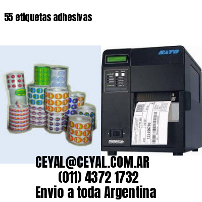 55 etiquetas adhesivas