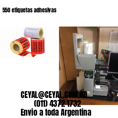 550 etiquetas adhesivas