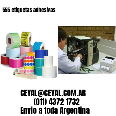 555 etiquetas adhesivas