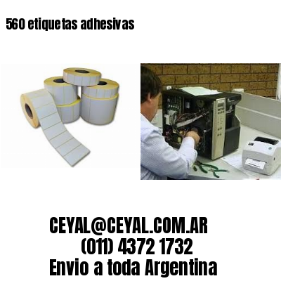 560 etiquetas adhesivas