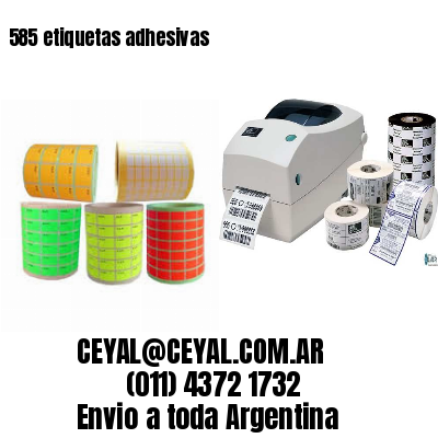 585 etiquetas adhesivas