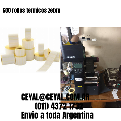 600 rollos termicos zebra