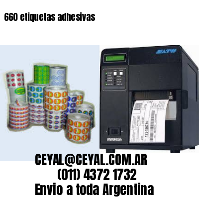 660 etiquetas adhesivas