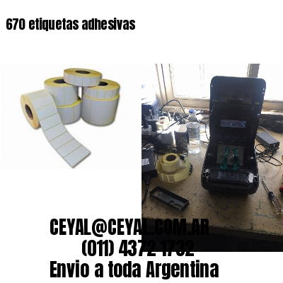 670 etiquetas adhesivas