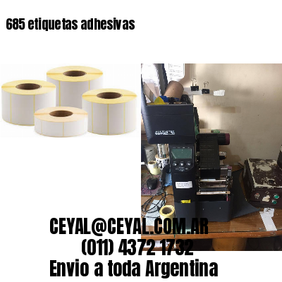 685 etiquetas adhesivas